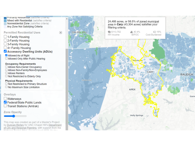 North Carolina zoning atlas